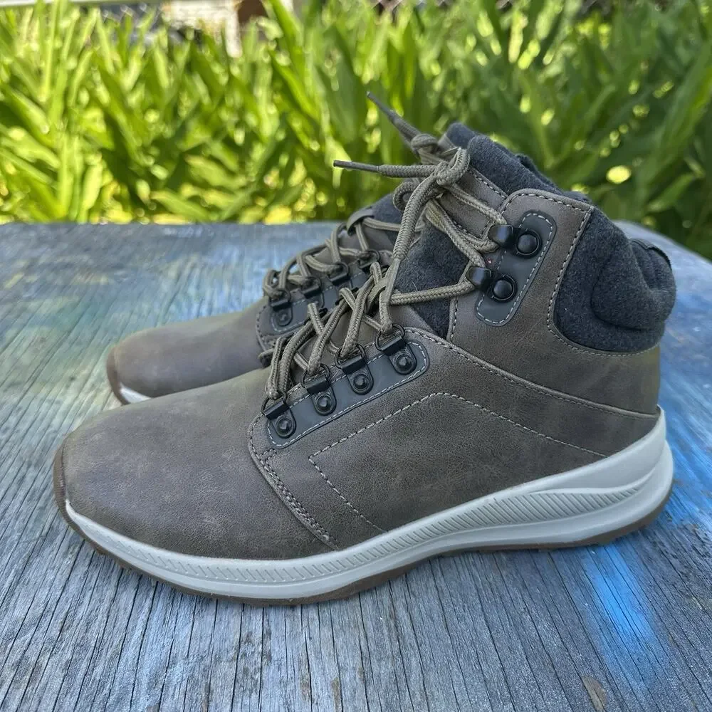 Khombu Nick Lightweight Hiking Boots Brown Manmade Men's Size 8 - 81